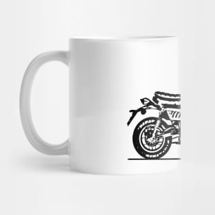 Monkey Bike Motorcycle Sketch Art Mug